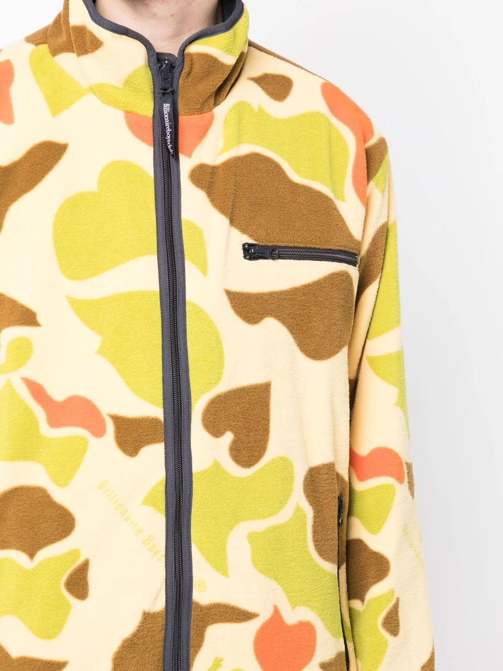 Camouflage Print Reversible Fleece Jacket - Image 2