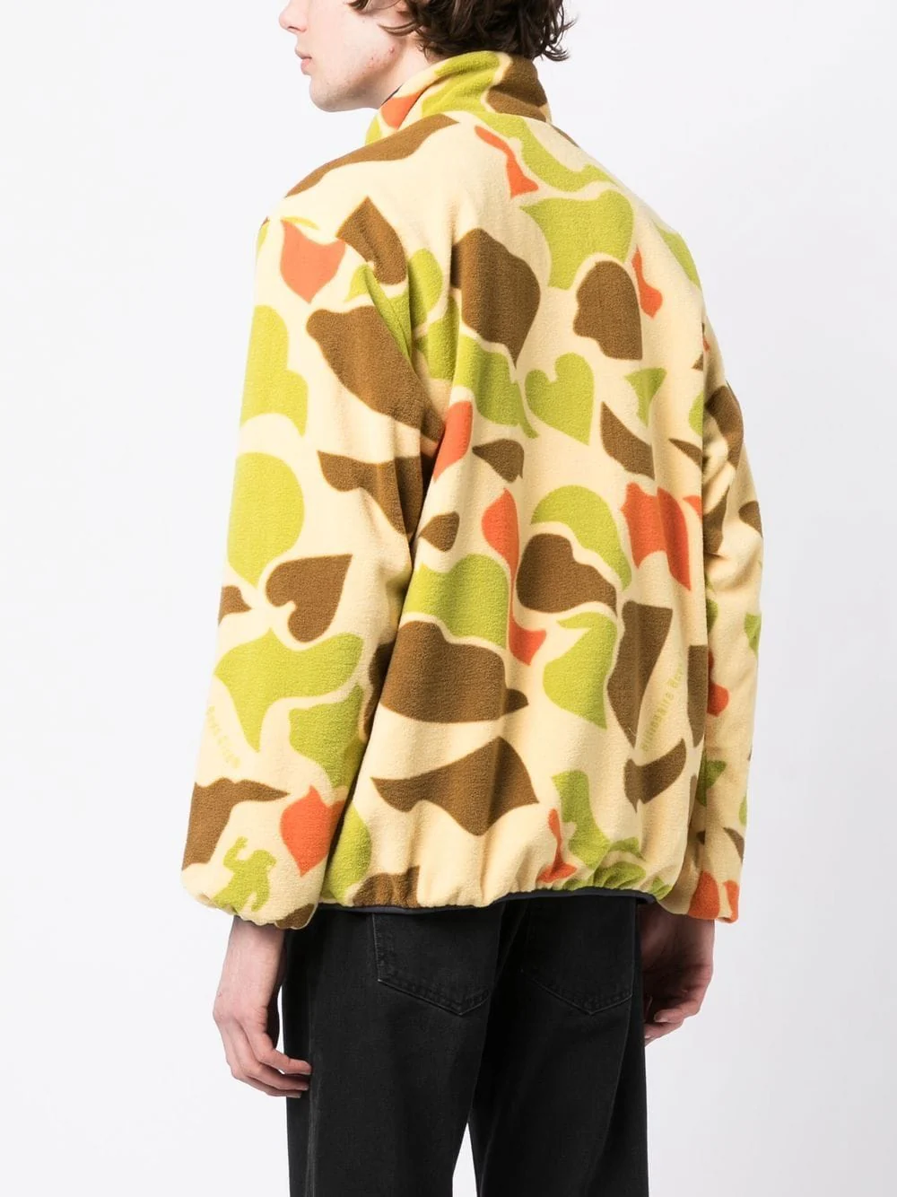 Camouflage Print Reversible Fleece Jacket - Image 3