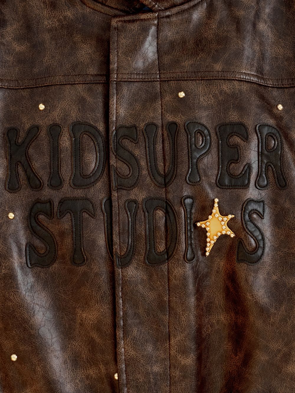 appliqued studded jacket - Image 5