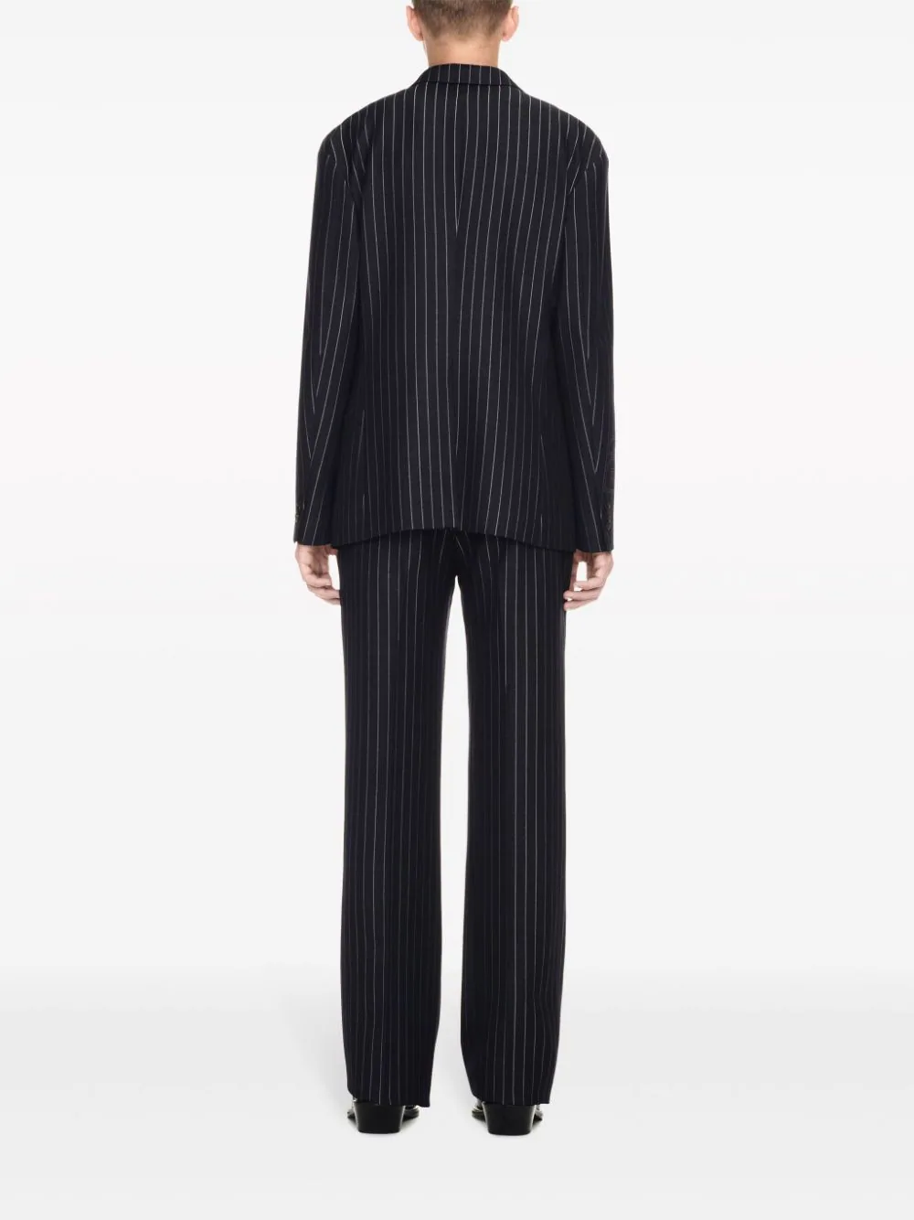 23-Print Pinstriped Blazer - Image 3