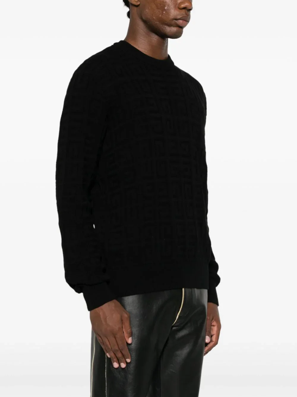 4G Jacquard Cotton Jumper - Image 3