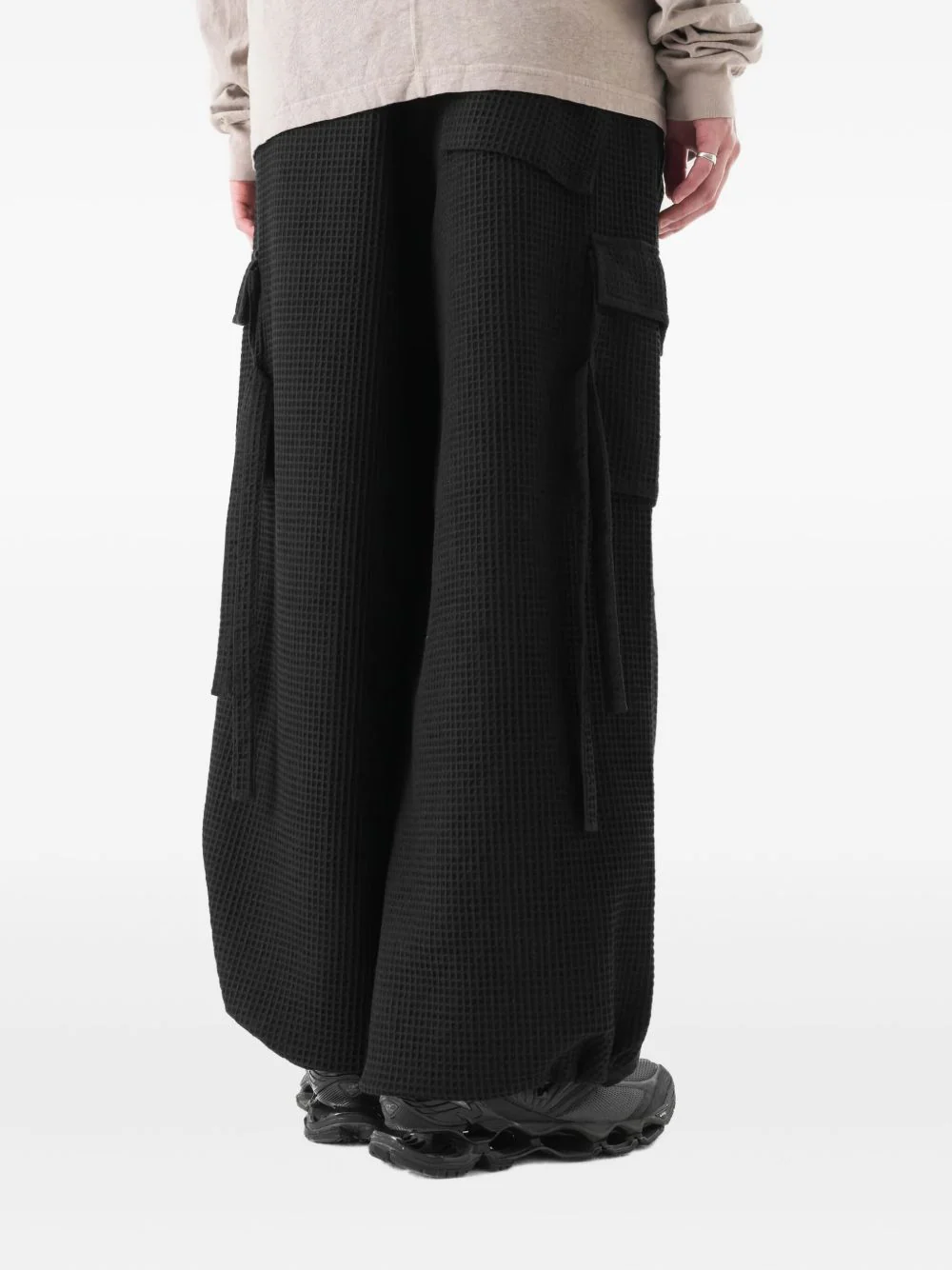 6203 Waffle Hakama Cargo Trousers - Image 2