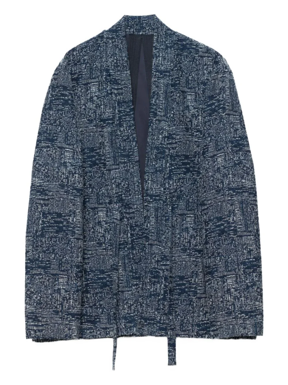6242 Sashiko Open-Front Strap Shirt