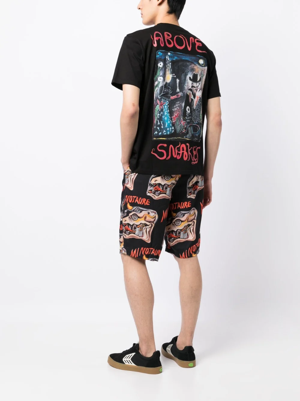 "Above Snakes" Cotton T-Shirt - Image 5