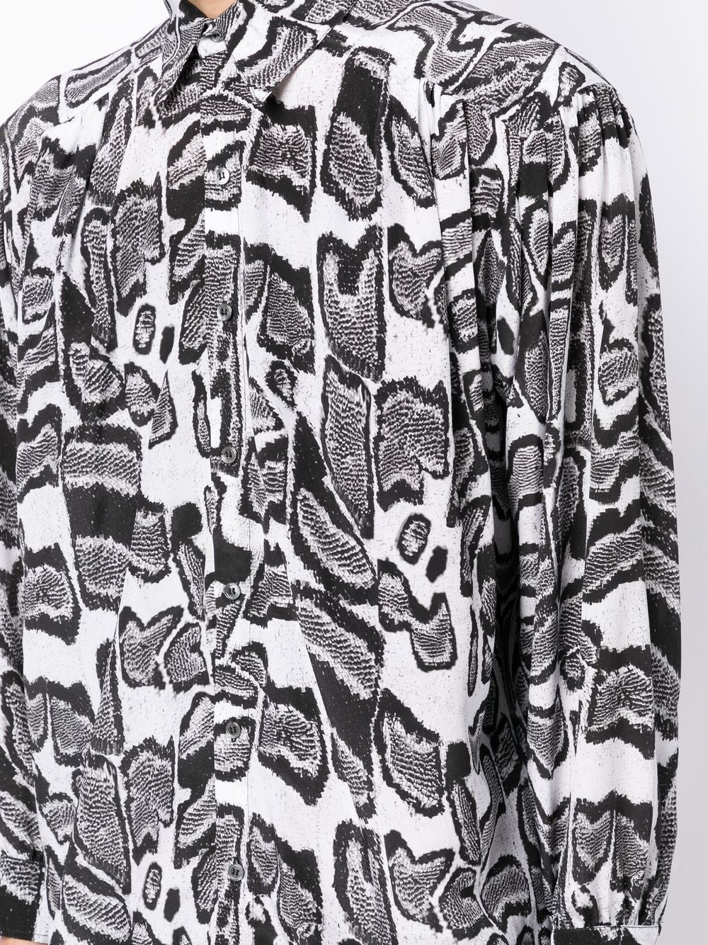 Abstract-Pattern Long-Sleeve Shirt - Image 4
