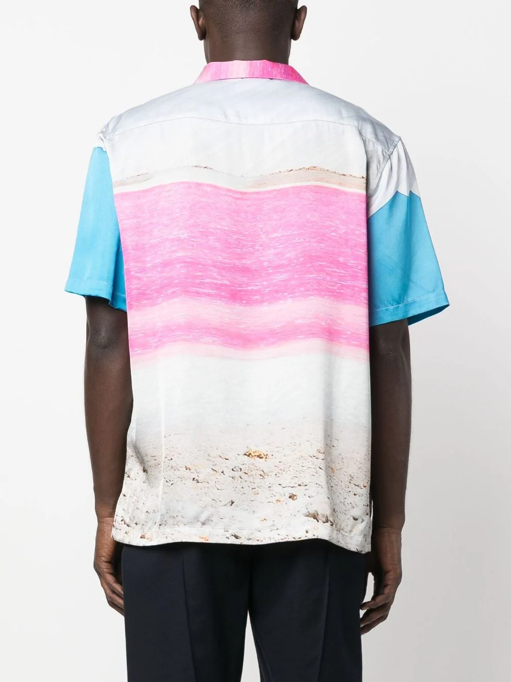 Abstract-Pattern Short-Sleeve Shirt - Image 2