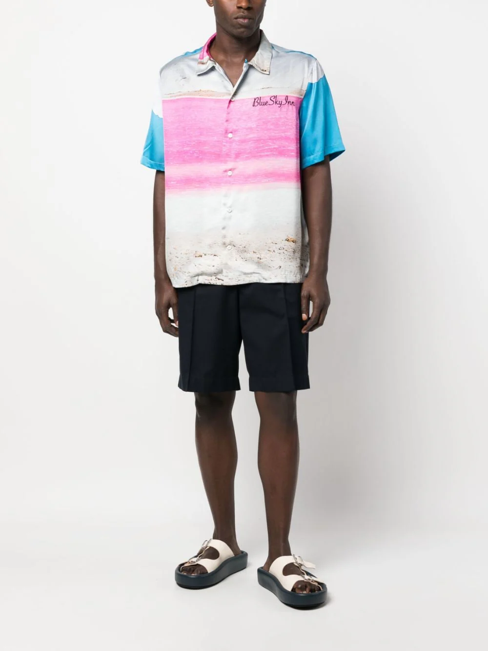Abstract-Pattern Short-Sleeve Shirt - Image 4