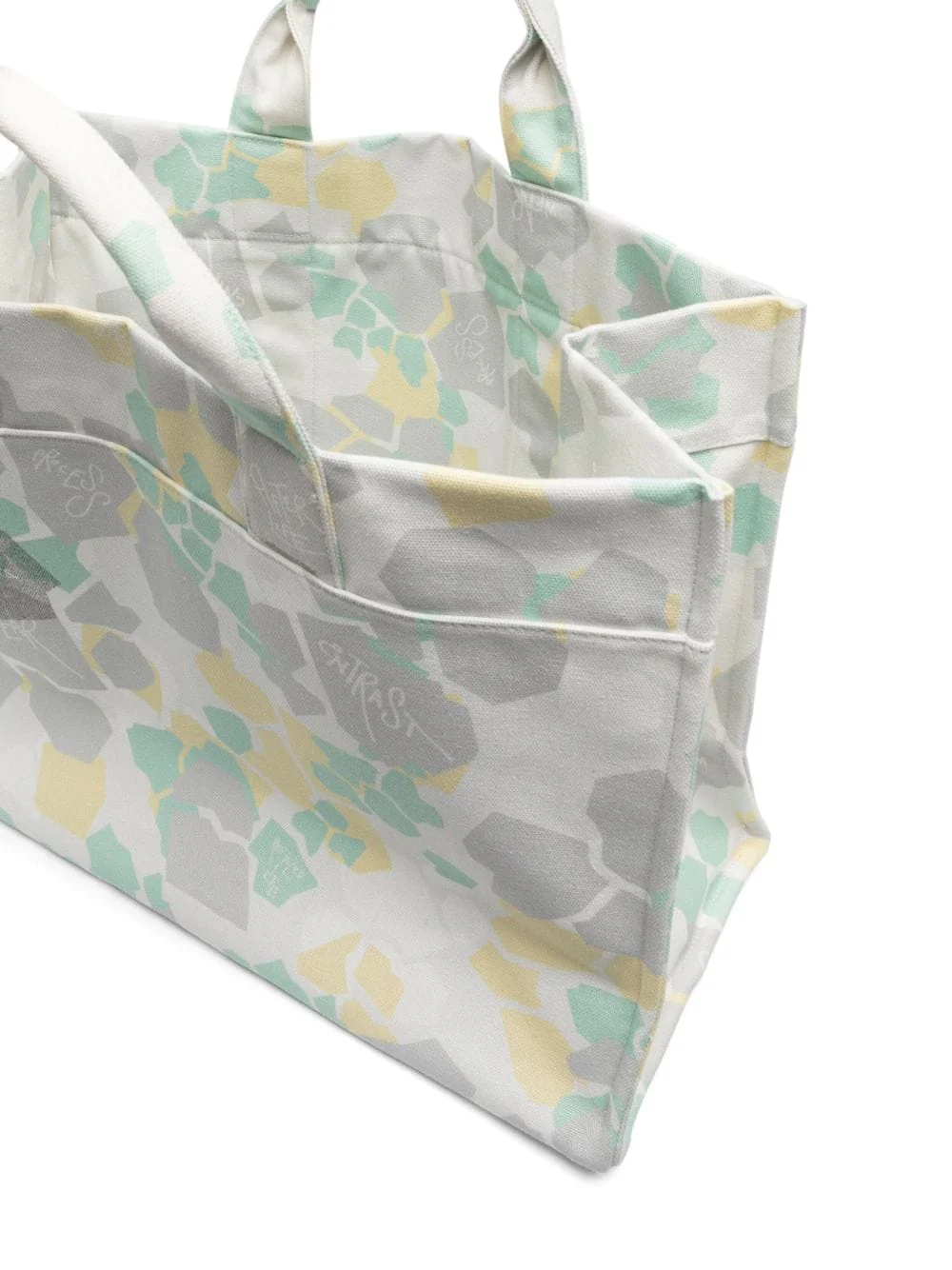 Abstract-Print Cotton Tote Bag - Image 3