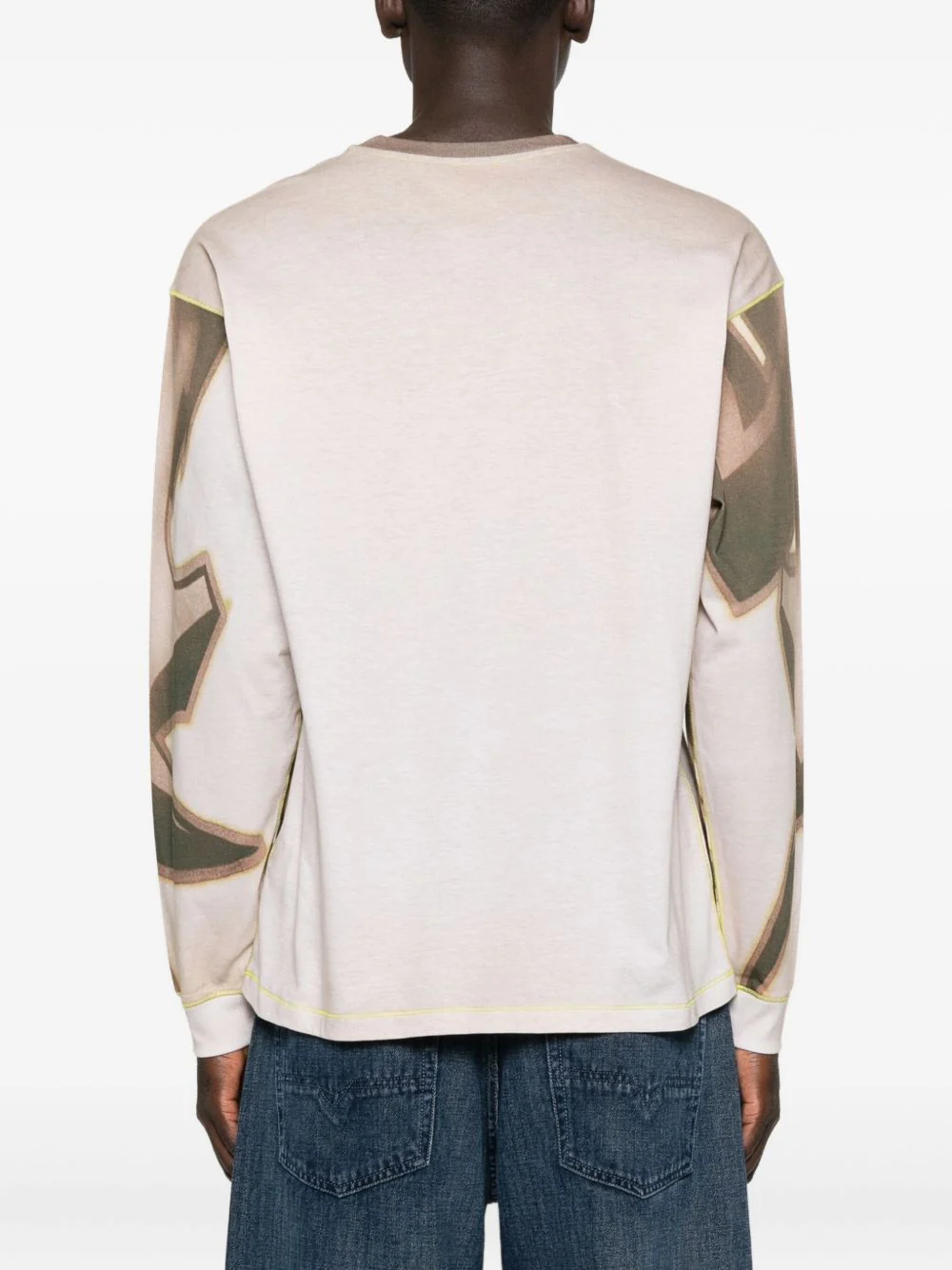 Abstract-Print Long-Sleeve T-Shirt - Image 3