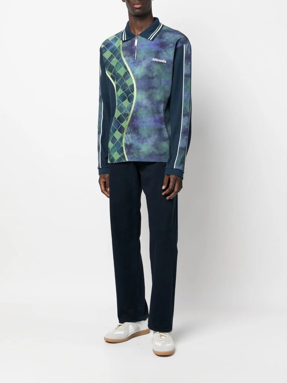 Abstract-Print Polo Shirt - Image 3