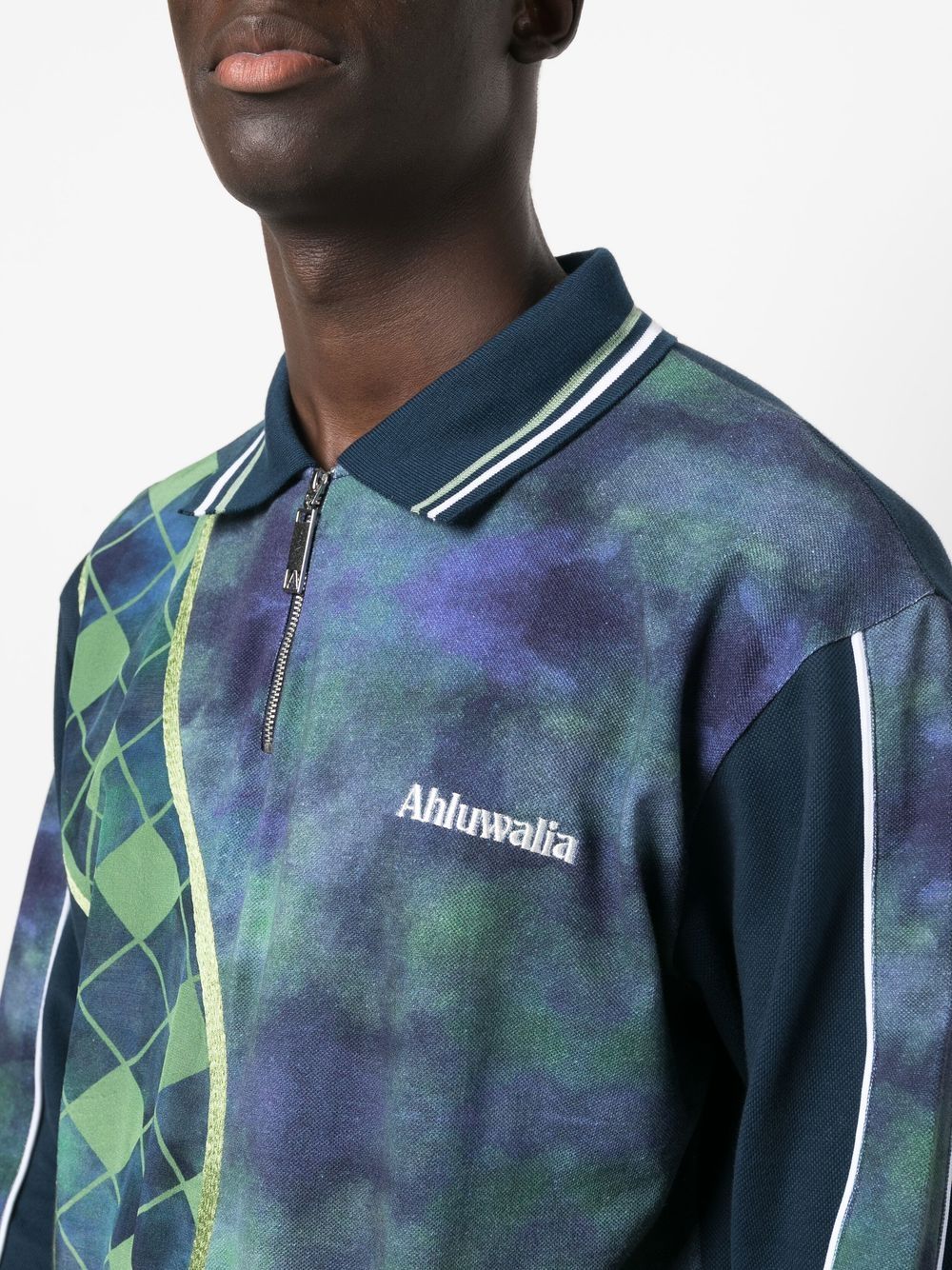 Abstract-Print Polo Shirt - Image 4