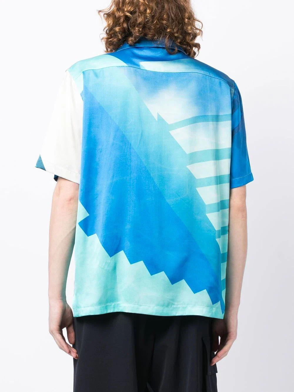 Abstract-Print Short-Sleeved Shirt - Image 3