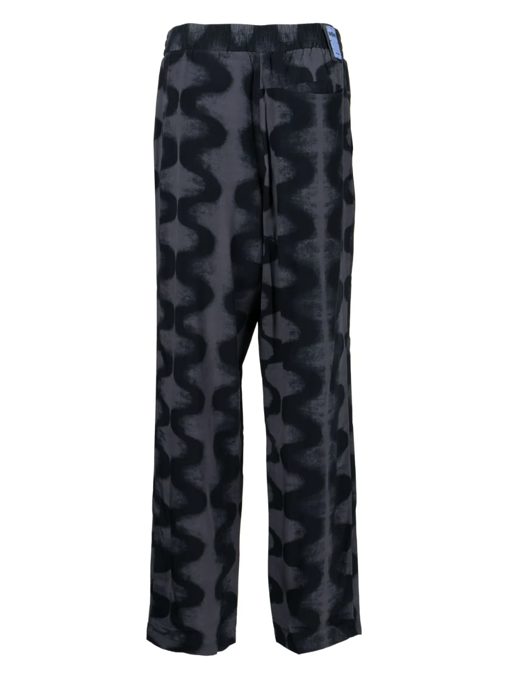 Abstract-Print Straight-Leg Trousers - Image 2