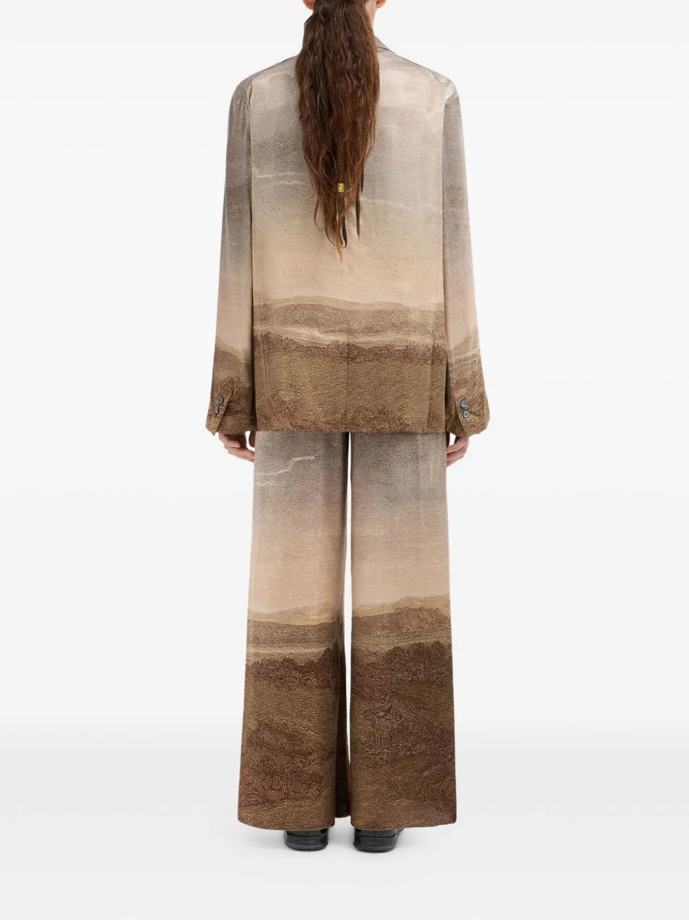 Adastrgum Double-Breasted Landscape-Printed Jacket - Image 2
