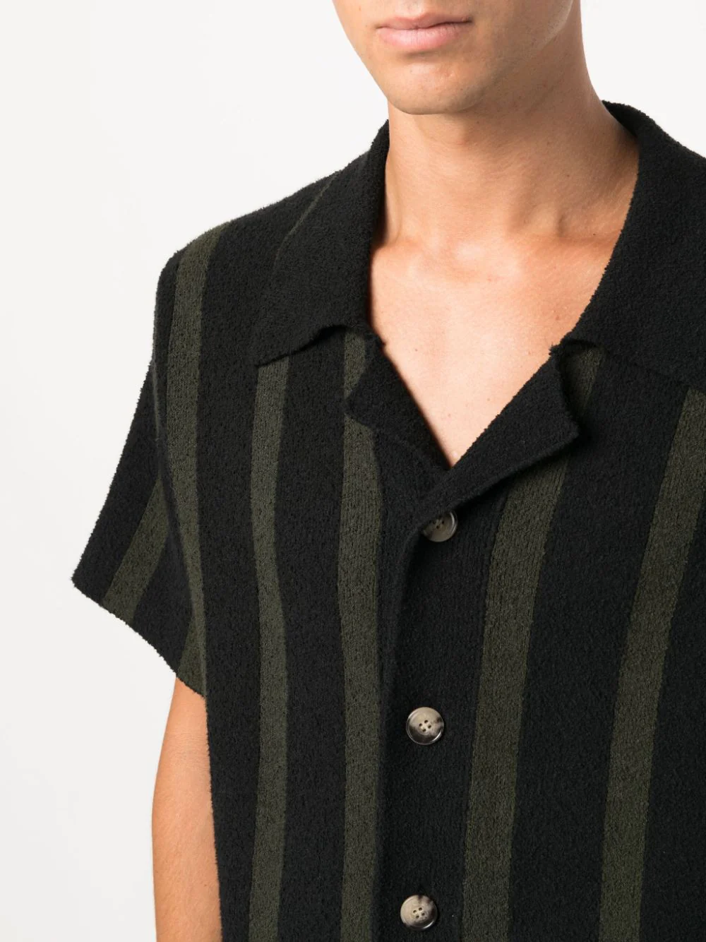 Almar Striped Terry-Cloth Shirt - Image 4