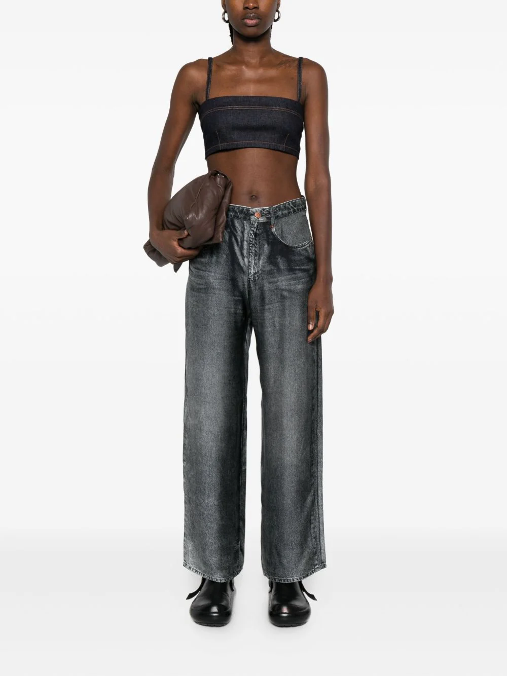 Aloe Wide-Leg Silk Trousers - Image 2