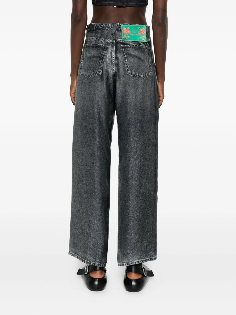 Aloe Wide-Leg Silk Trousers - Image 4