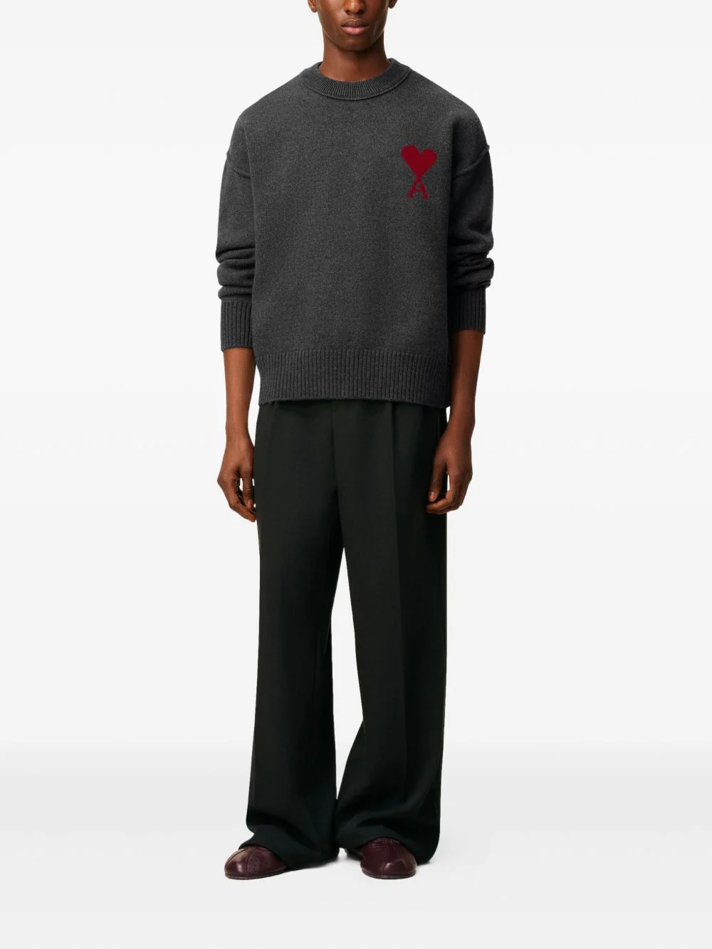 Ami De Coeur Crew-Neck Wool Sweater - Image 2