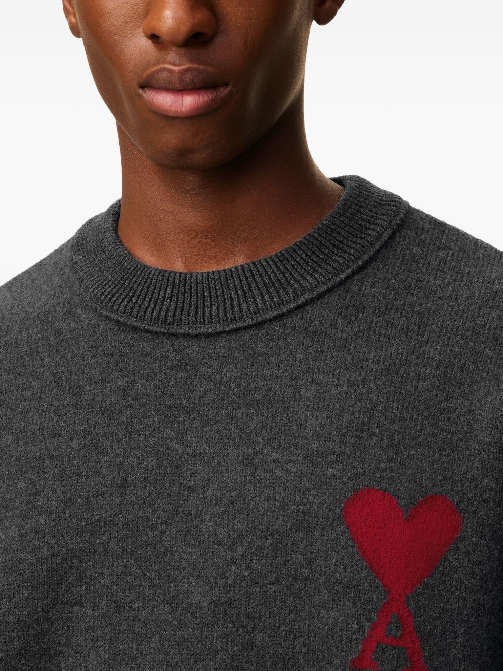 Ami De Coeur Crew-Neck Wool Sweater - Image 3