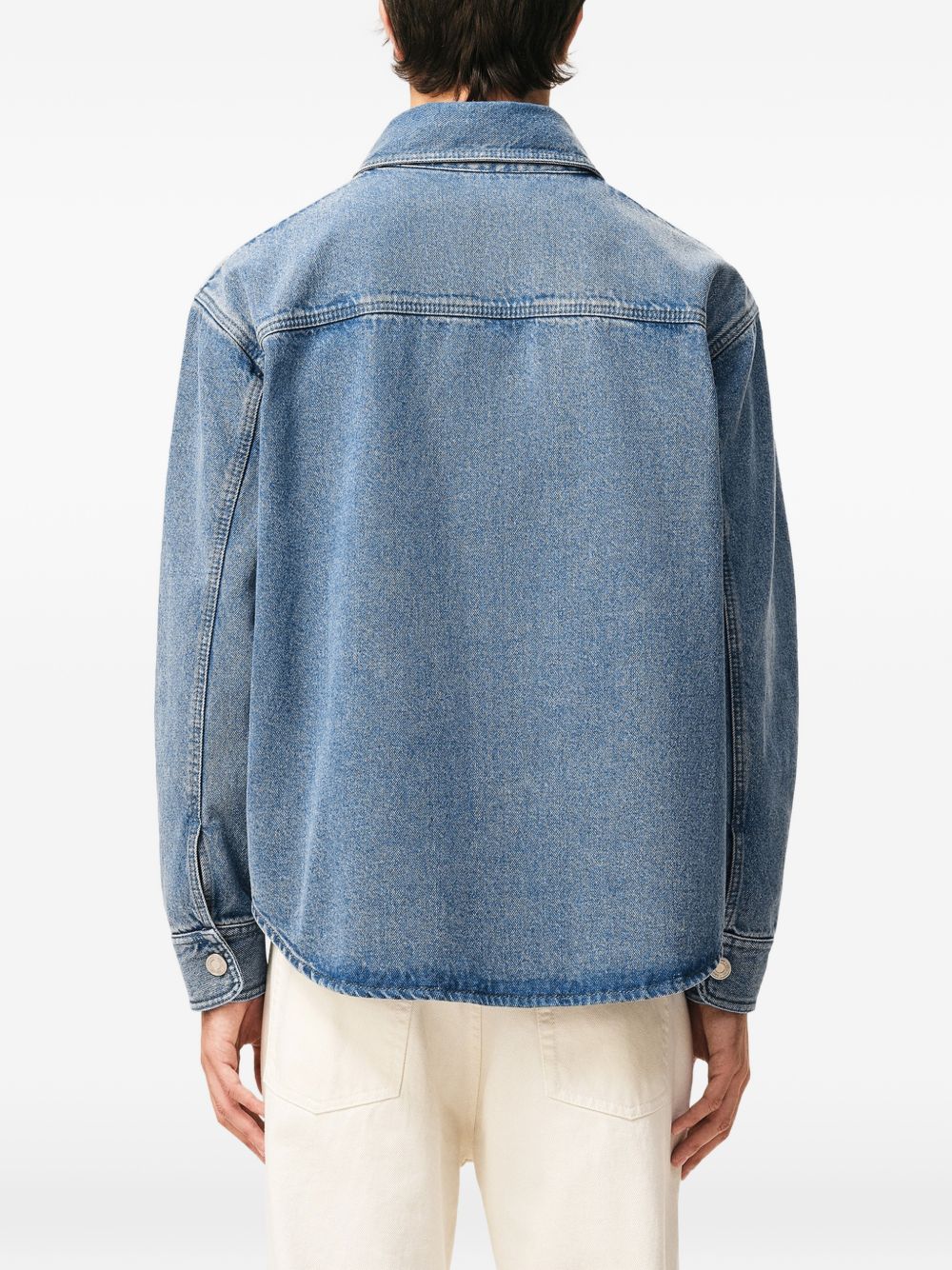 Ami De Coeur Denim Logo Overshirt - Image 3