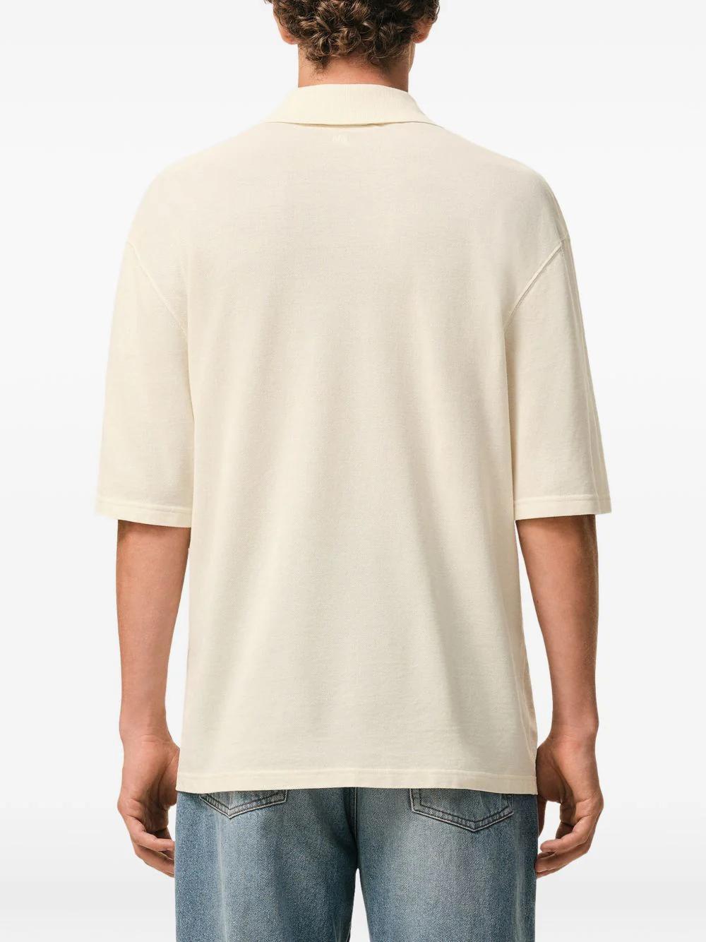 Ami De Coeur Logo-Patch Polo Shirt - Image 4