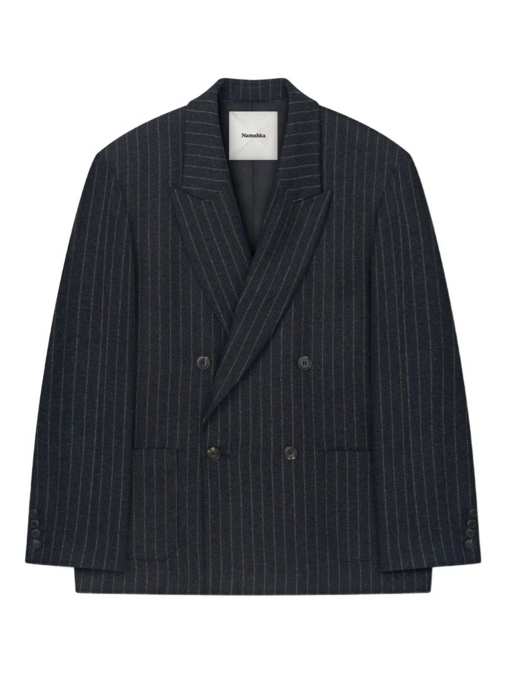 Anselm Pinstripe Double-Breasted Blazer