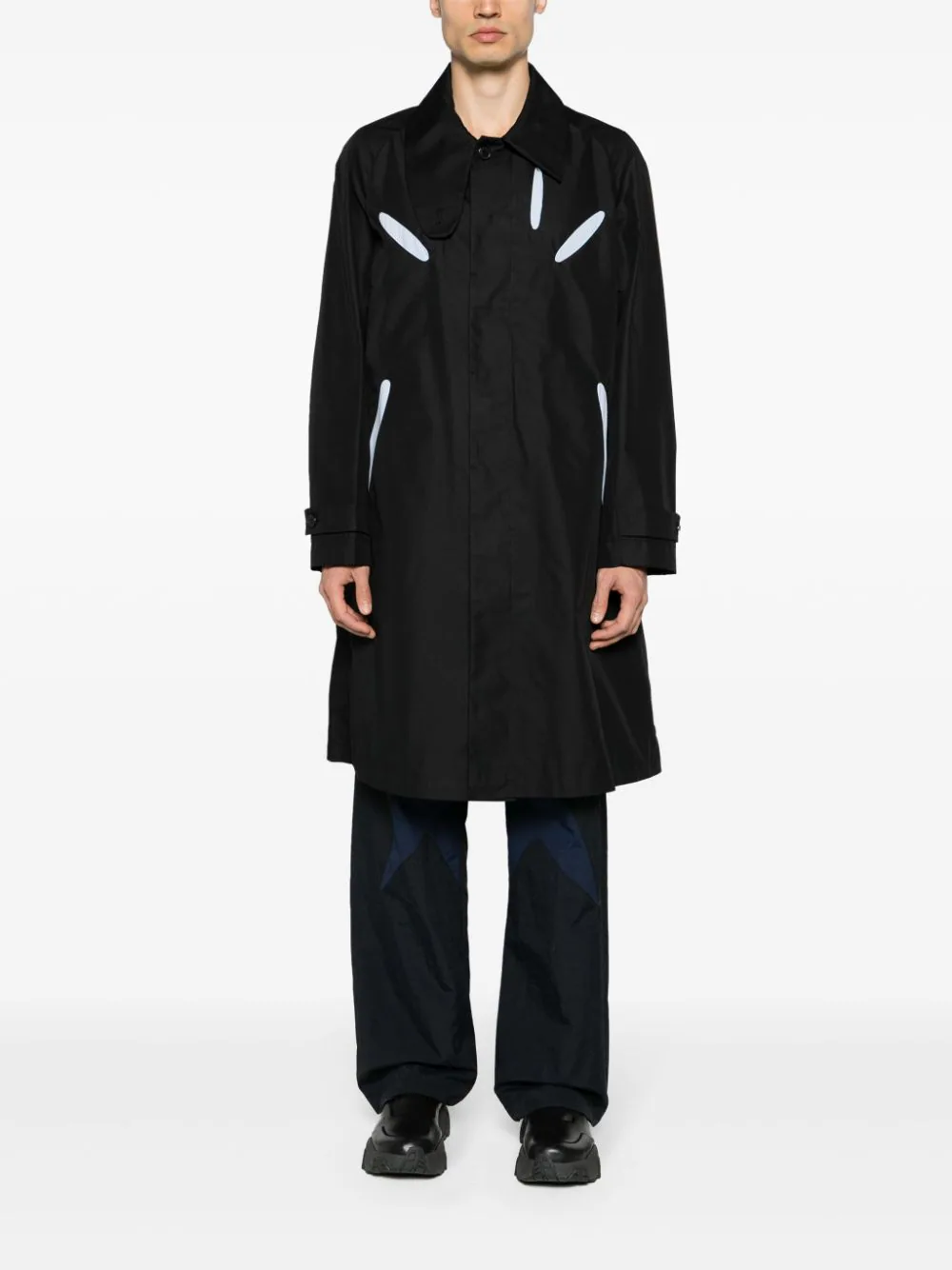 Aperture Cut-Out Trench Coat - Image 2