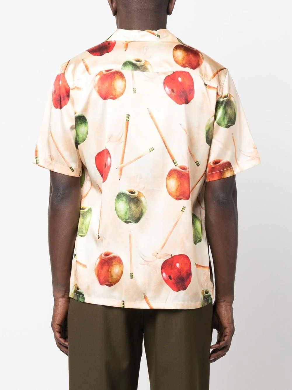 Apple-Motif Silk Shirt - Image 3
