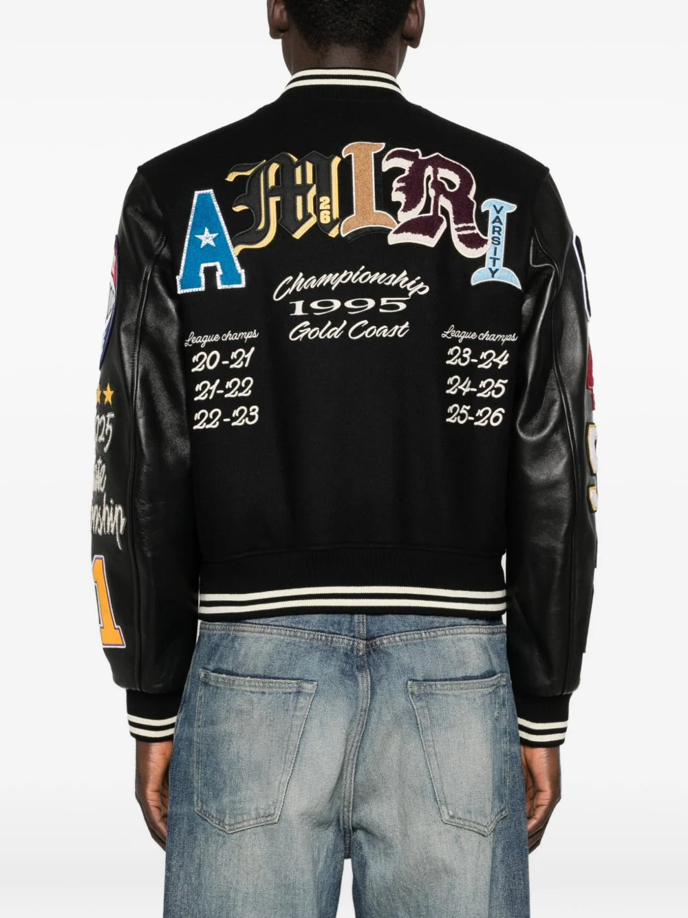 Appliqué Letter Bomber Jacket - Image 2