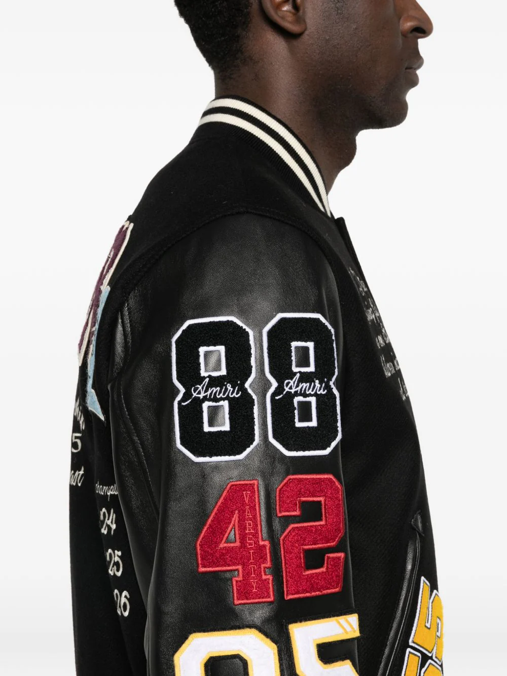 Appliqué Letter Bomber Jacket - Image 3