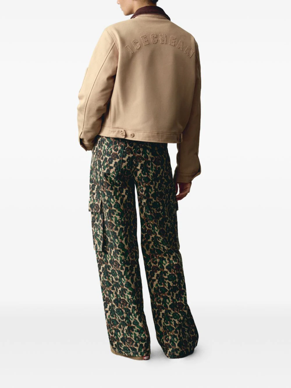 Appliqued Corduroy-Collar Jacket - Image 3