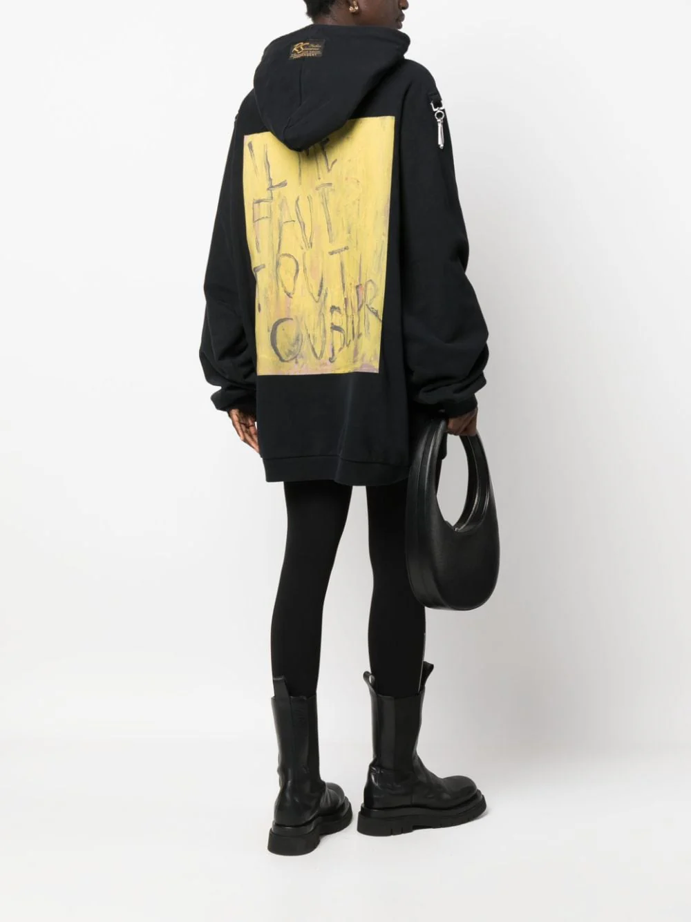 Artwork-Print Cotton Hoodie - Image 2