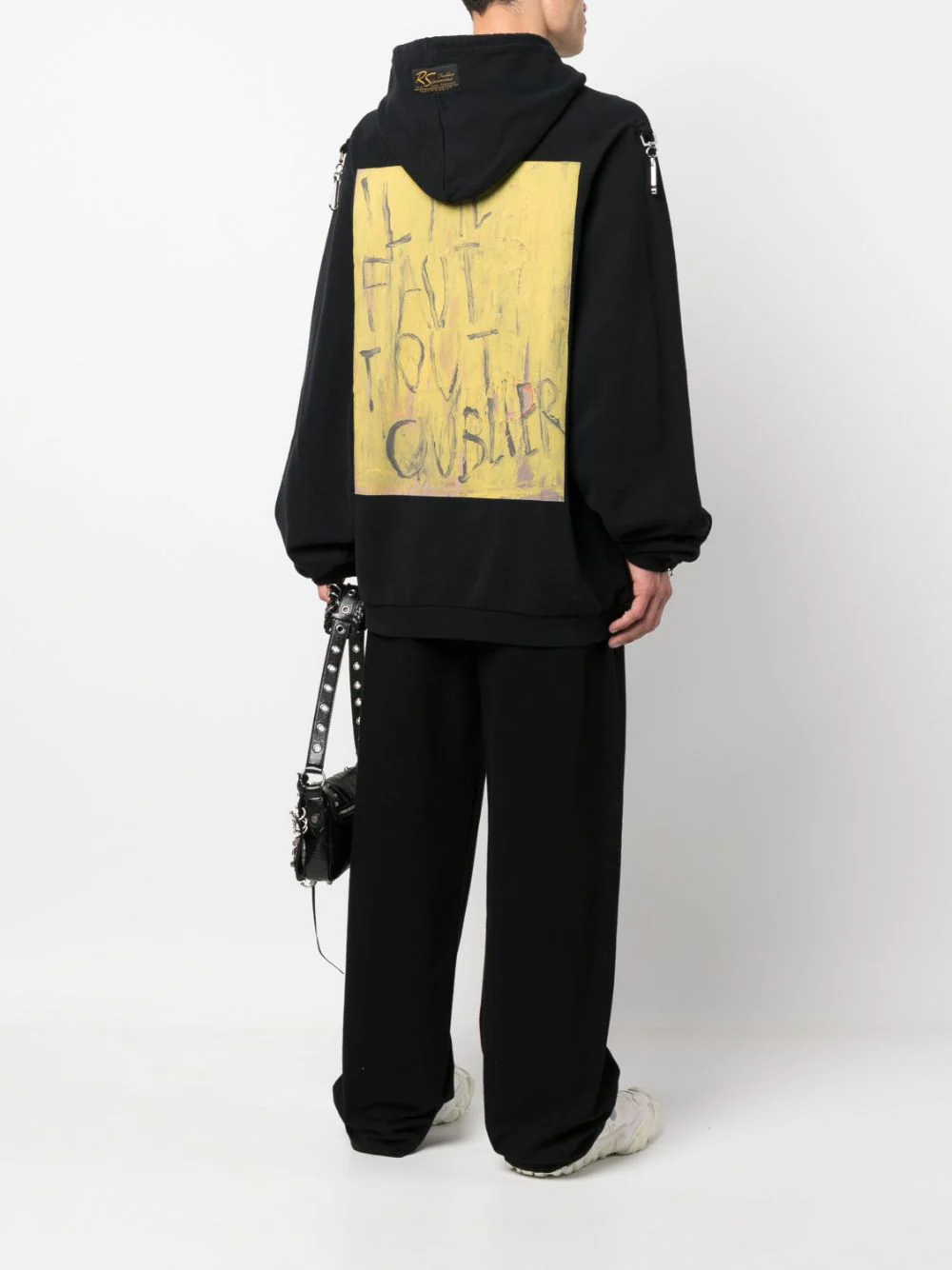 Artwork-Print Cotton Hoodie - Image 3