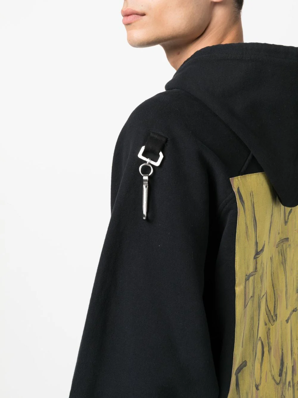 Artwork-Print Cotton Hoodie - Image 4