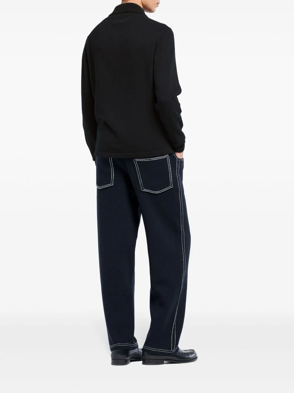 B Label Cashmere Polo Shirt - Image 5