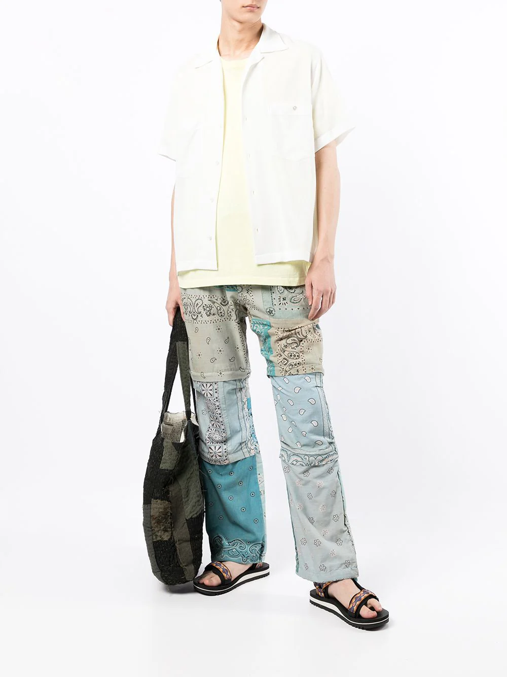 Bandana-Print Straight Trousers - Image 4