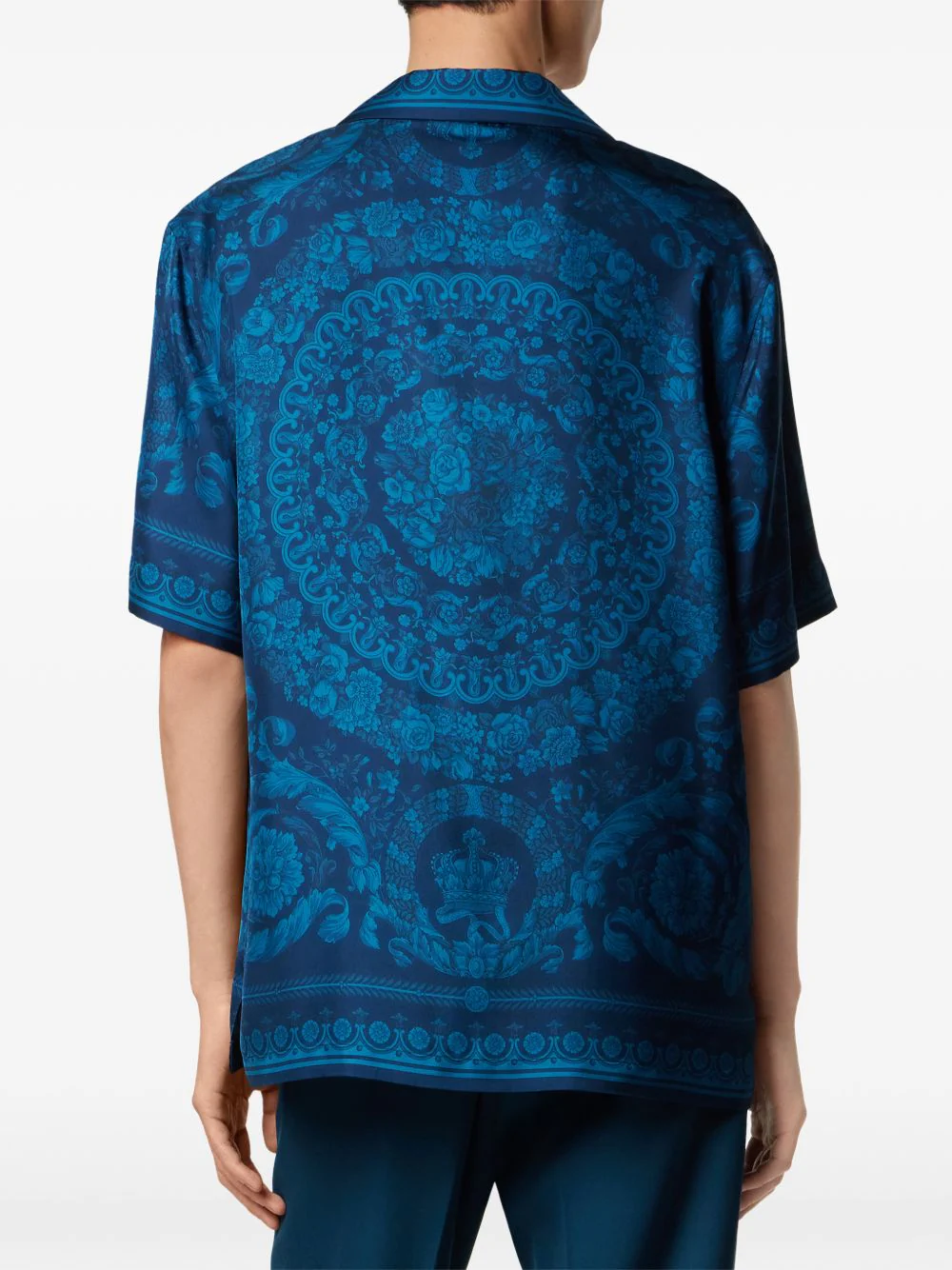 Barocco-Print Short-Sleeve Shirt - Image 4