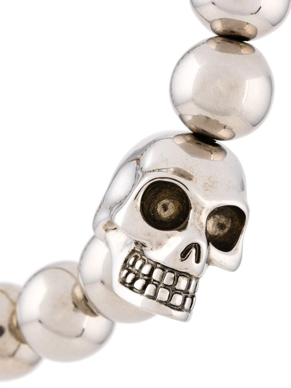 Beaded Skull Motif Bracelet - Image 3