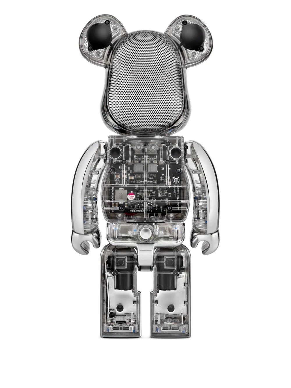 Bearbrick Audio Silver Edition Chrome Music - Image 2