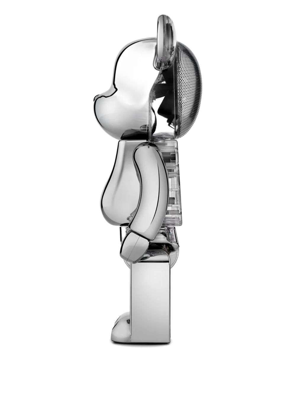 Bearbrick Audio Silver Edition Chrome Music - Image 4