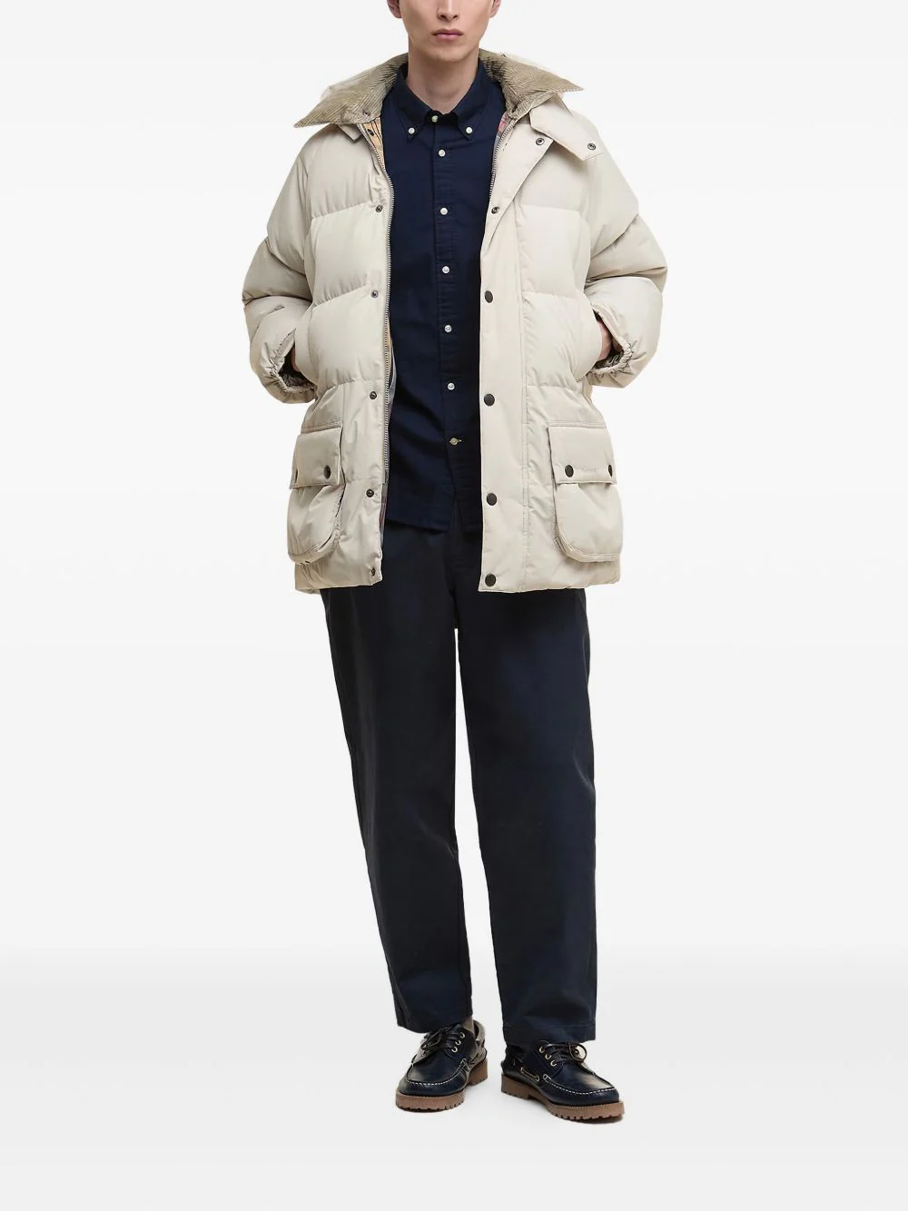 Beaufort Quilted Corduroy-Collar Jacket - Image 4