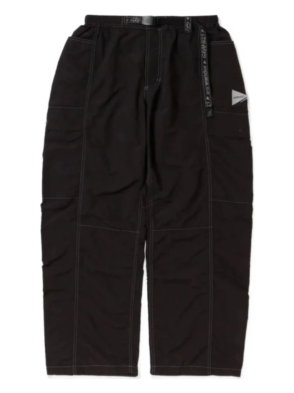 Belted Panelled Trousers