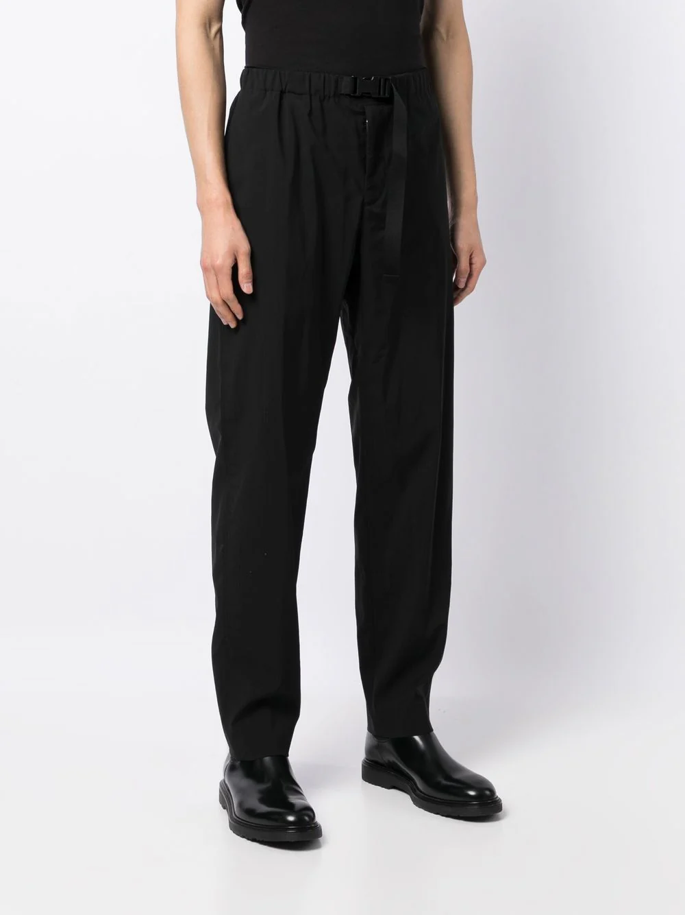 Belted Tapered-Leg Trousers - Image 4