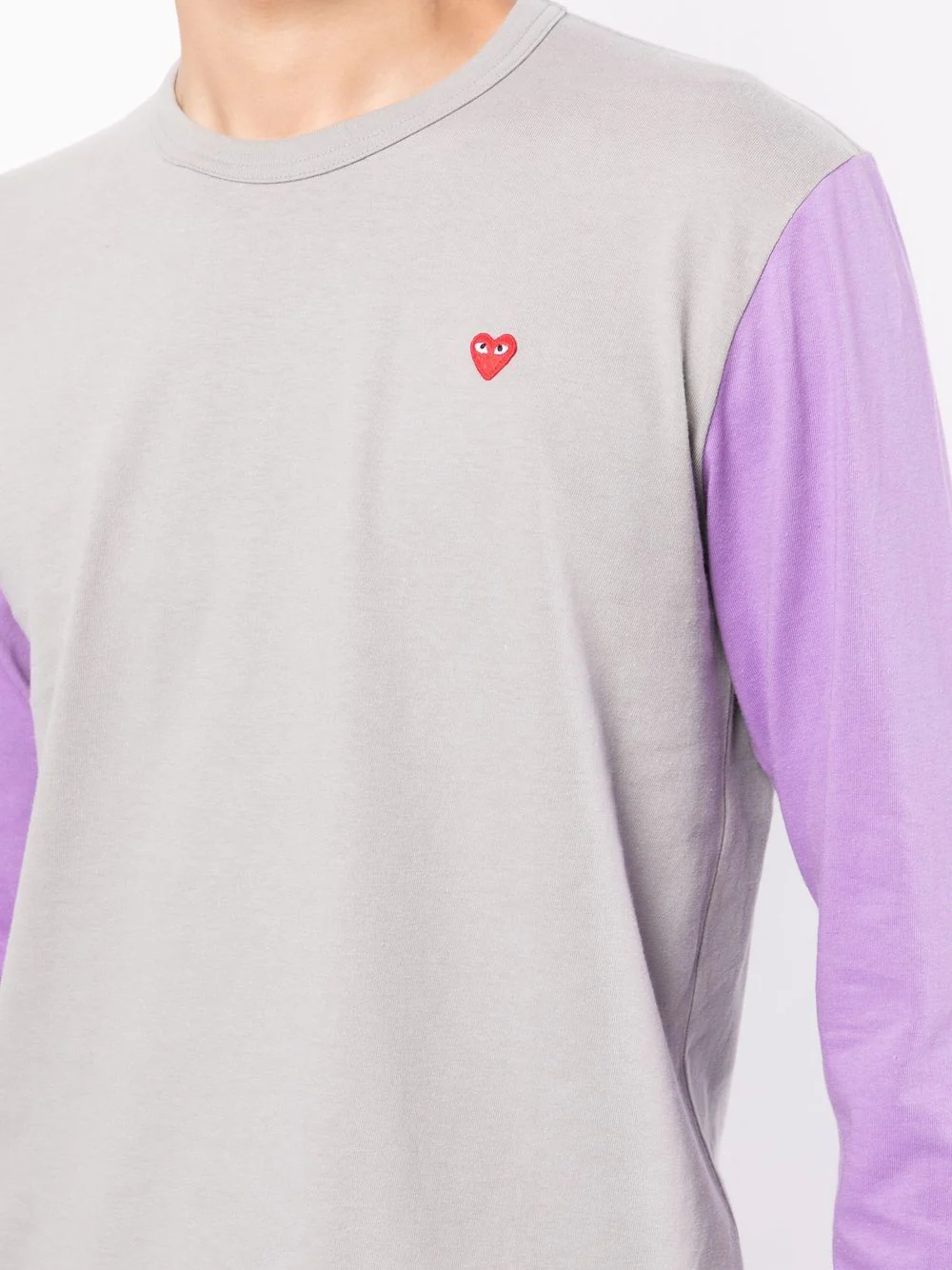 Bi-Colour Long-Sleeve T-Shirt - Image 3