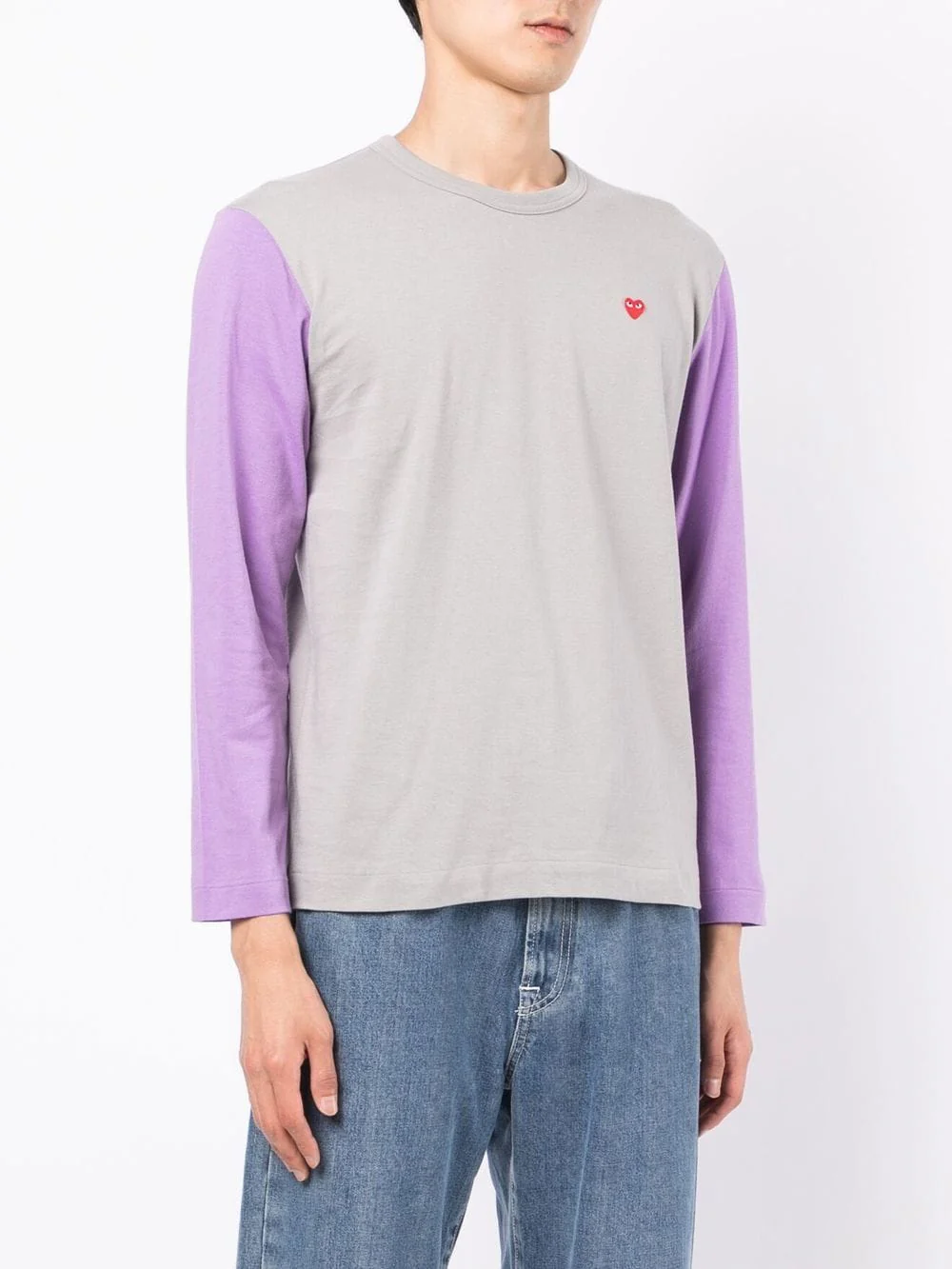 Bi-Colour Long-Sleeve T-Shirt - Image 4