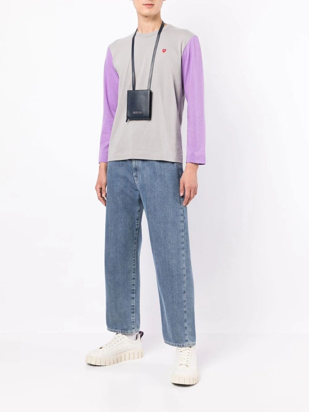 Bi-Colour Long-Sleeve T-Shirt - Image 5