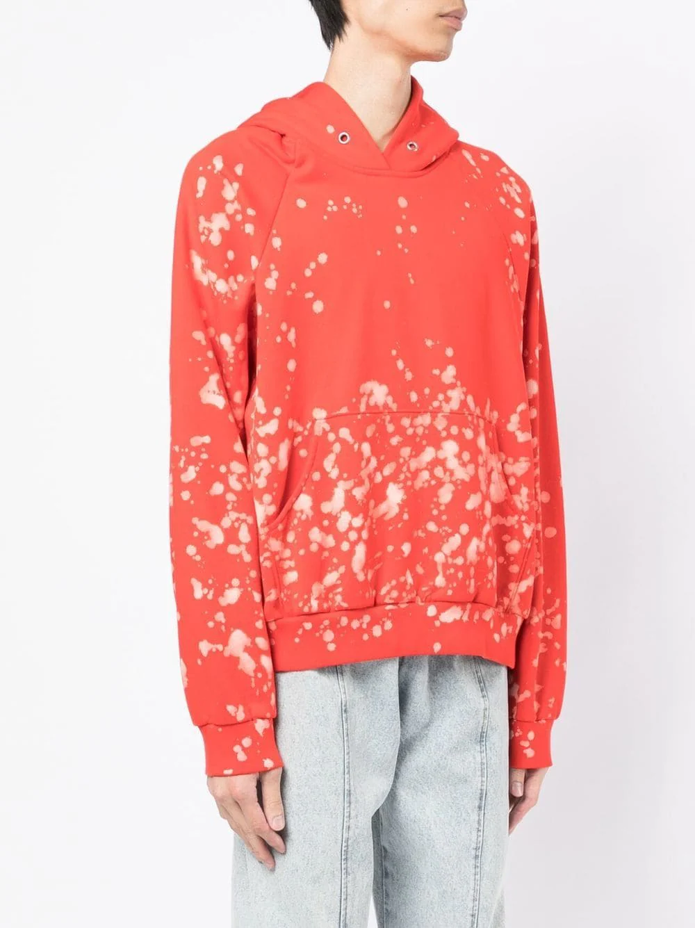 Bleach-Splash Cotton Hoodie - Image 6