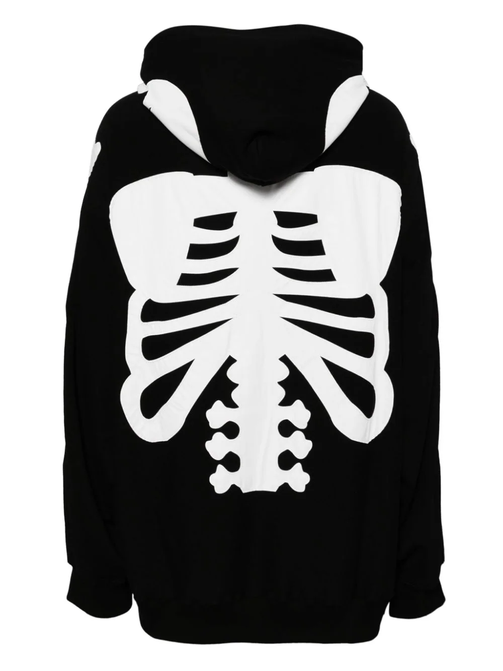 Bone Patch Two-Tone Hoodie - Image 2