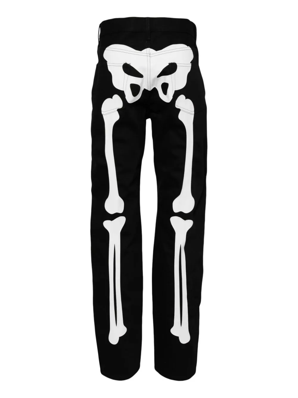 Bone Patch Two-Tone Jeans - Image 2