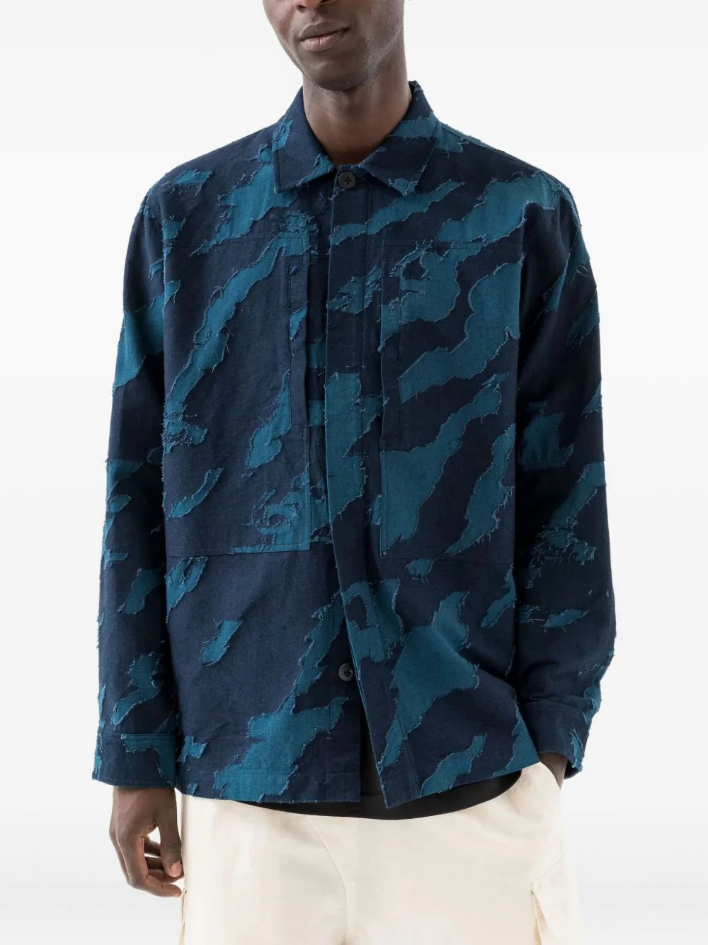 Bonsai Camouflage-Print Button-Up Shirt - Image 3
